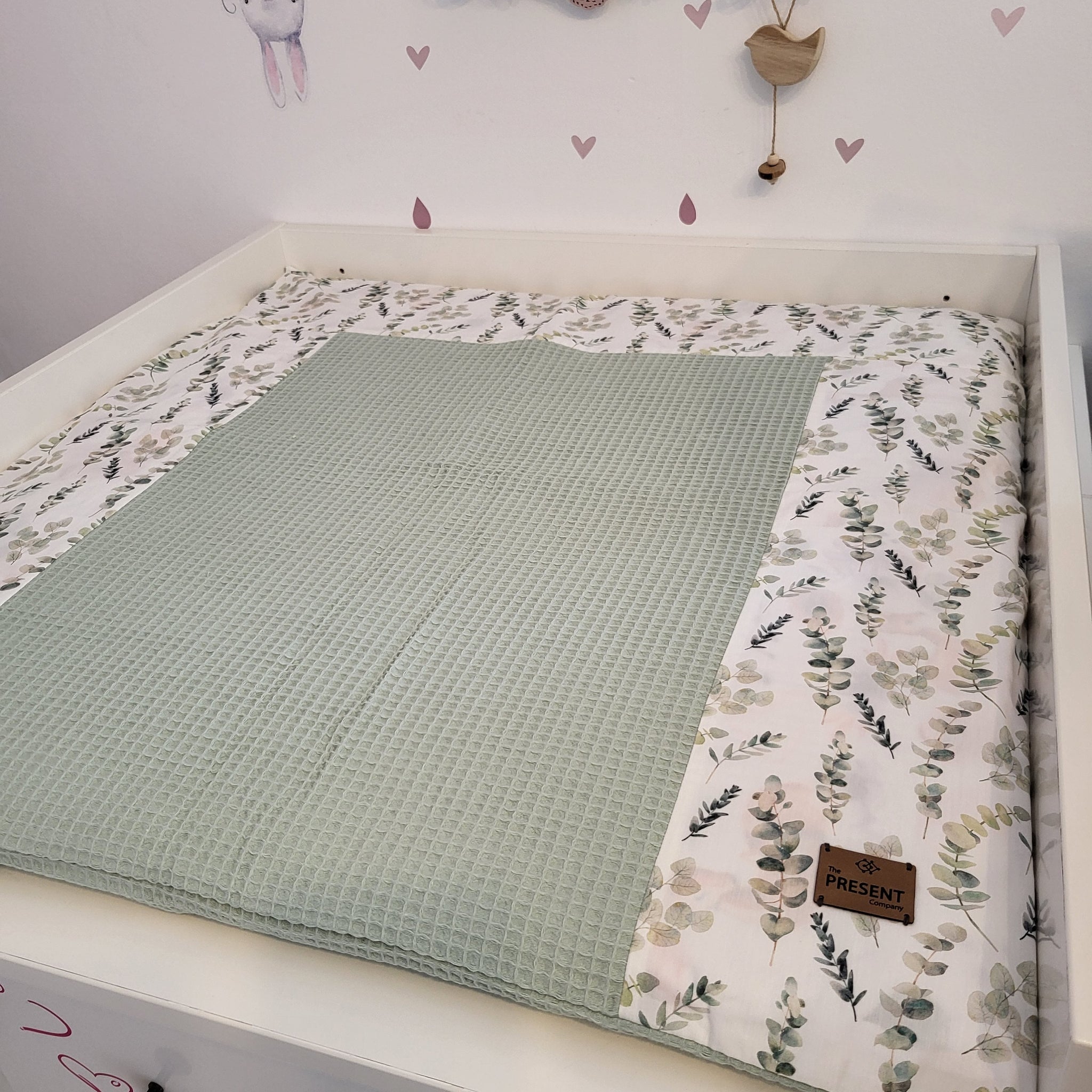 Wickelauflage mit abnehmbarem Bezug Eukalyptus