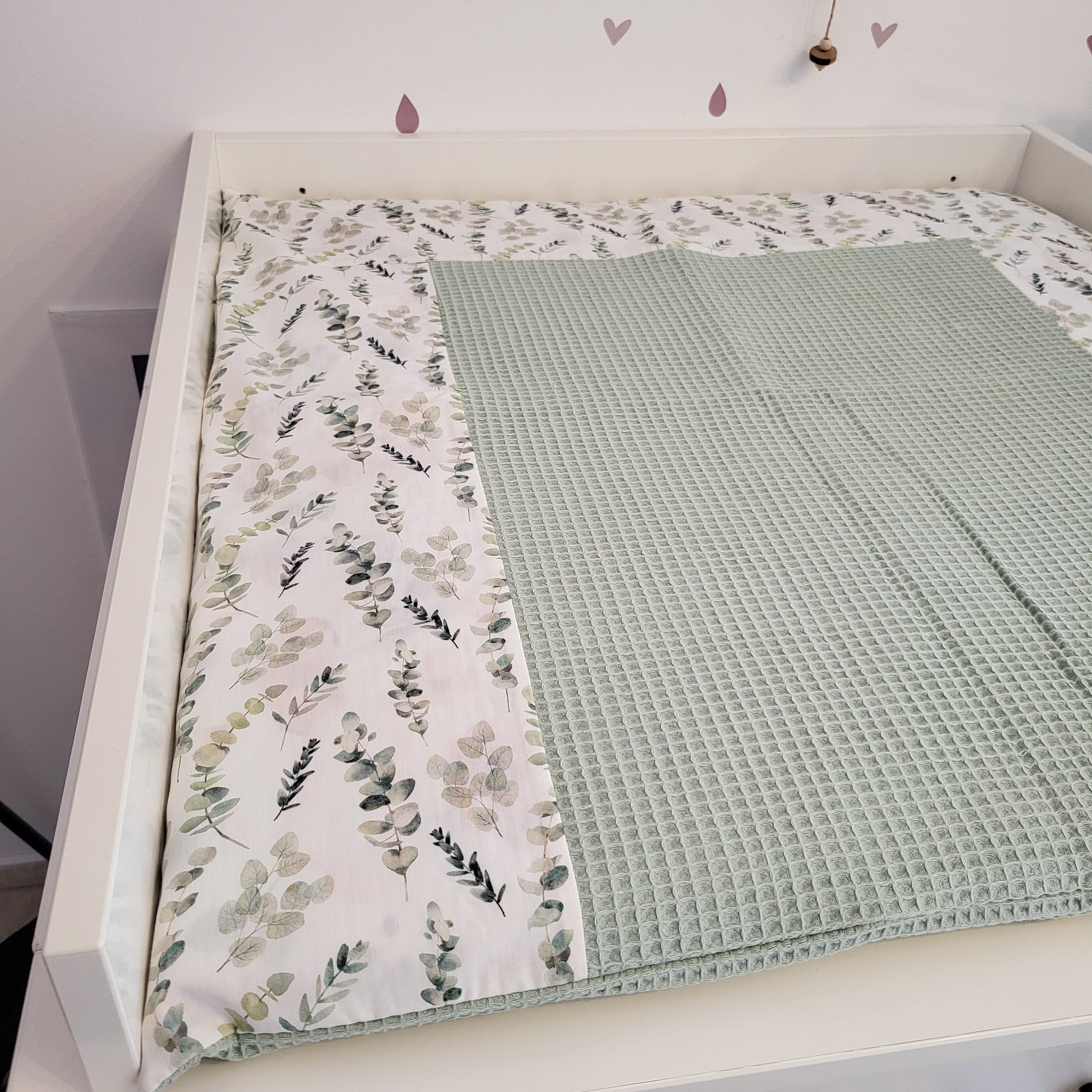 Wickelauflage mit abnehmbarem Bezug Eukalyptus