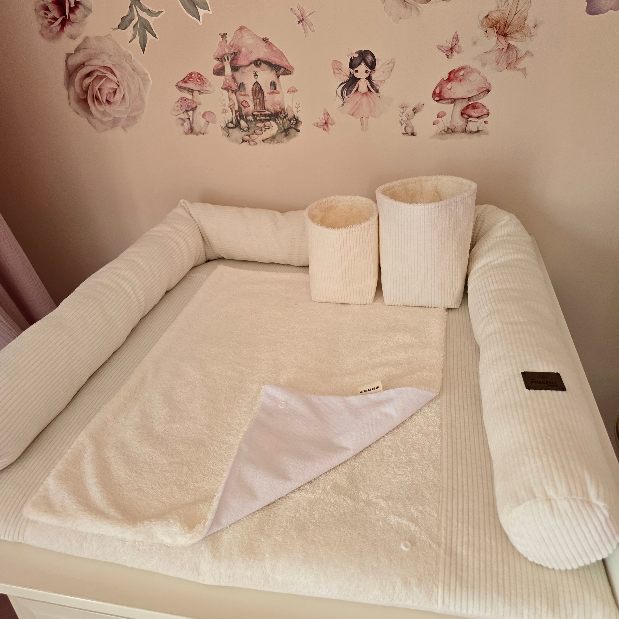 Wickelplatz-Komplettset Waffelpiqué