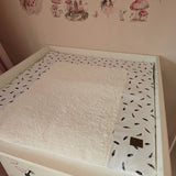 Wickelauflage mit abnehmbarem Bezug Feder