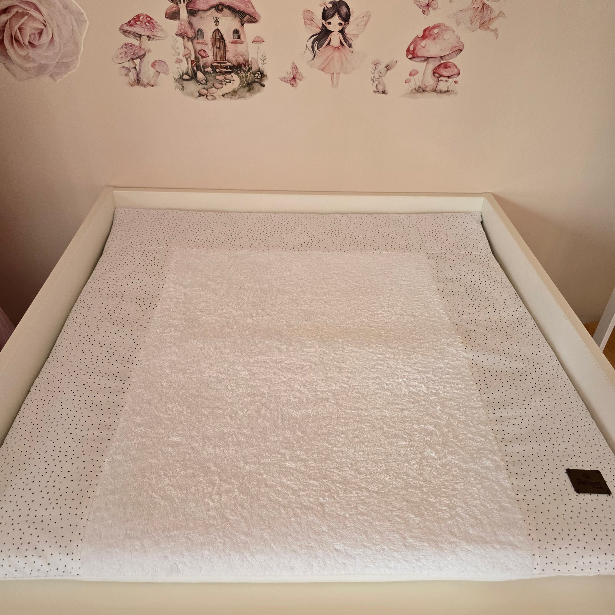 Wickelauflage mit abnehmbarem Bezug Punkte