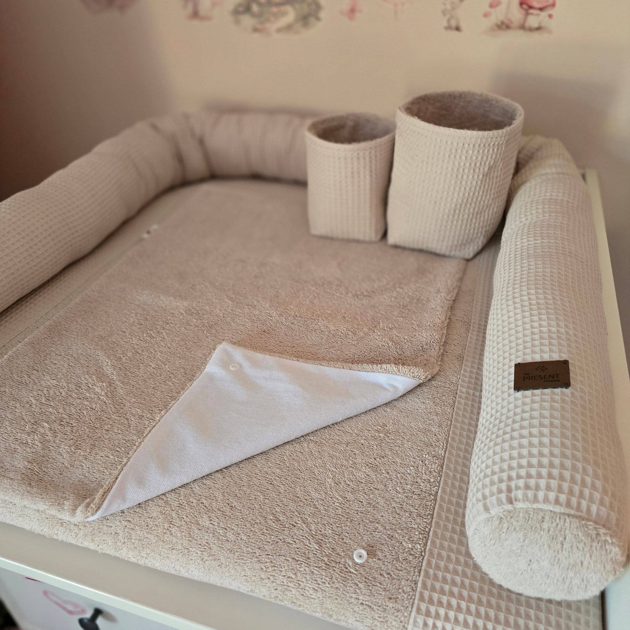 Wickelplatz-Komplettset Waffelpiqué