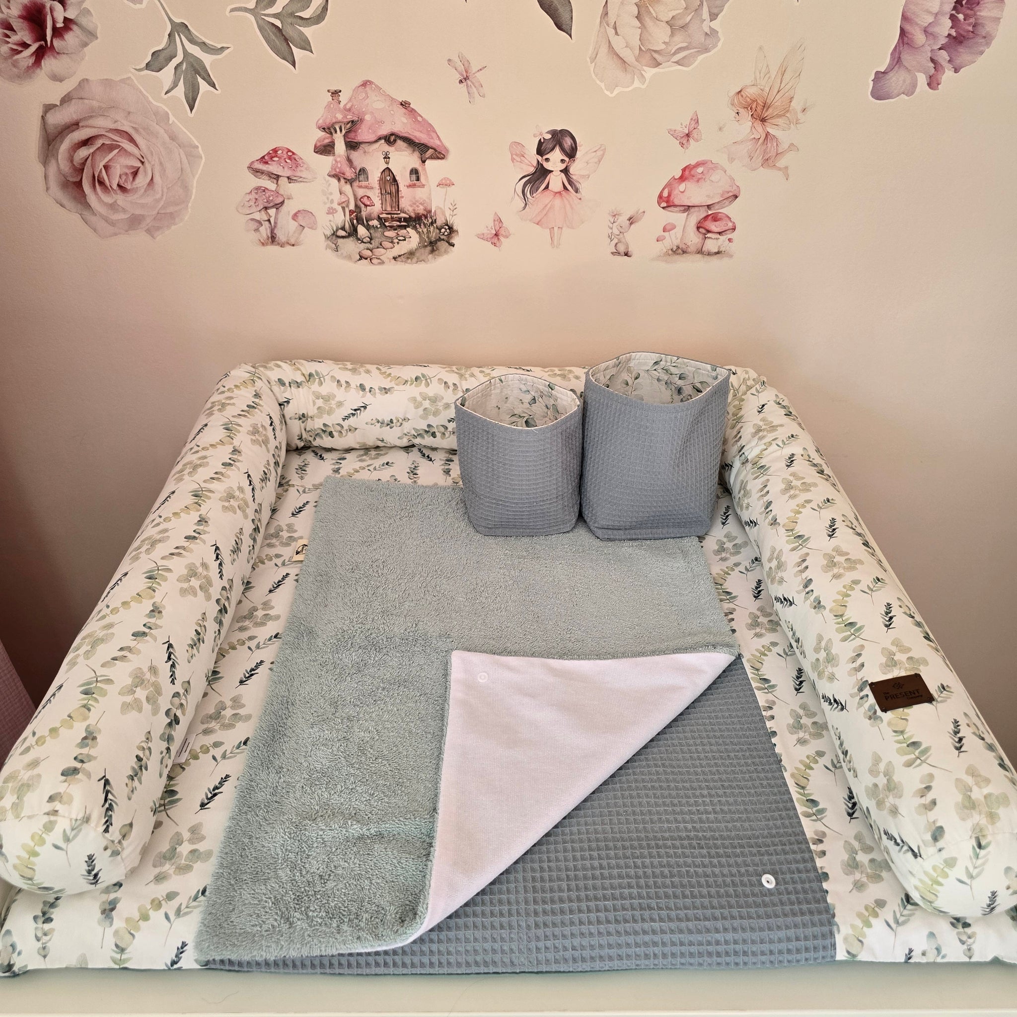 Wickelplatz-Komplettset Eukalyptus