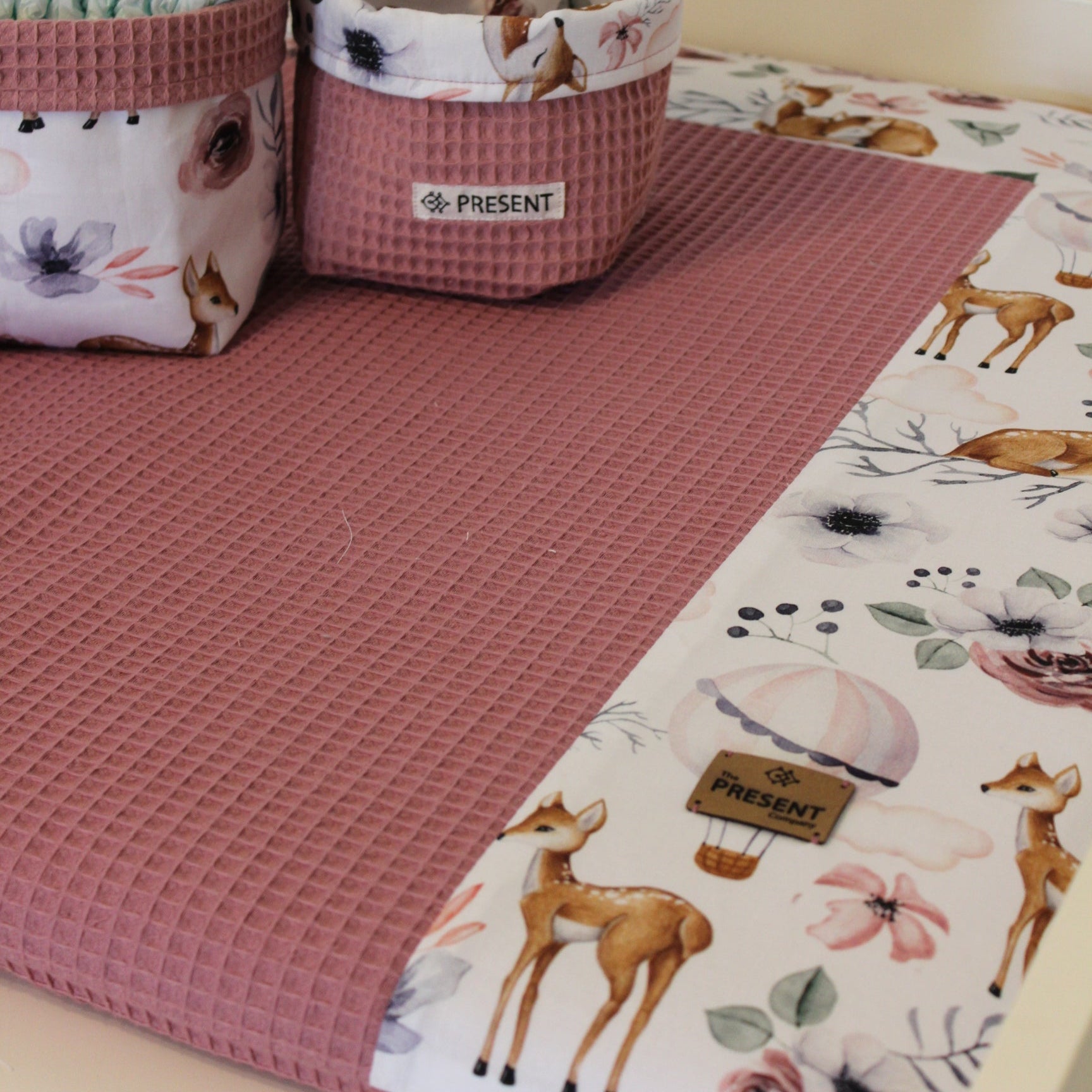 Wickelauflage mit abnehmbarem Bezug Bambi